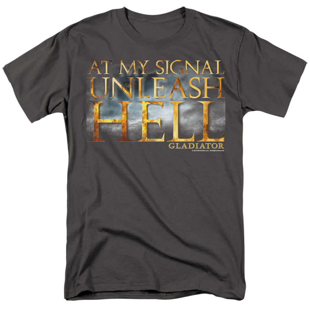 Gladiator - Unleash Hell - Adult Unisex Short Sleeve T-Shirt - Black