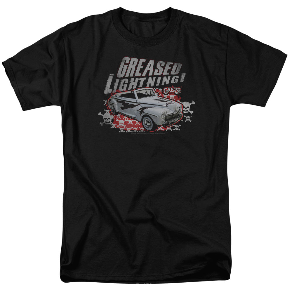 Grease - Greased Lightening - Adult Unisex Short Sleeve T-Shirt - Black