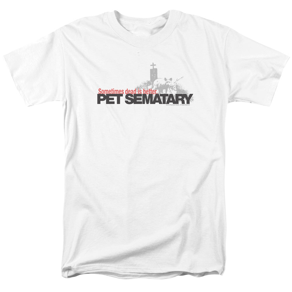Pet Sematary - Logo - Adult Unisex Short Sleeve T-Shirt - White