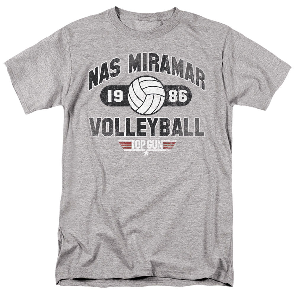 Top Gun - Nas Miramar Volleyball - Adult Unisex Short Sleeve T-Shirt - Gray
