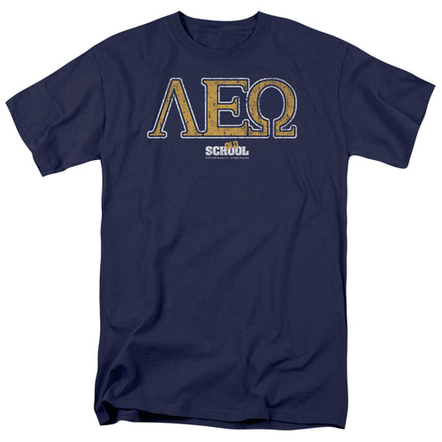 Old School - Leo - Adult Unisex Short Sleeve T-Shirt - Blue