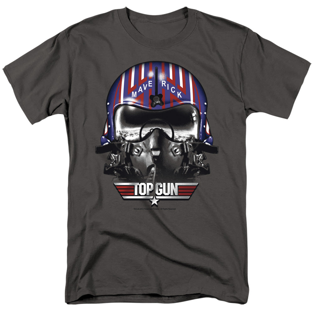 Top Gun - Maverick Helmet - Adult Unisex Short Sleeve T-Shirt - Gray