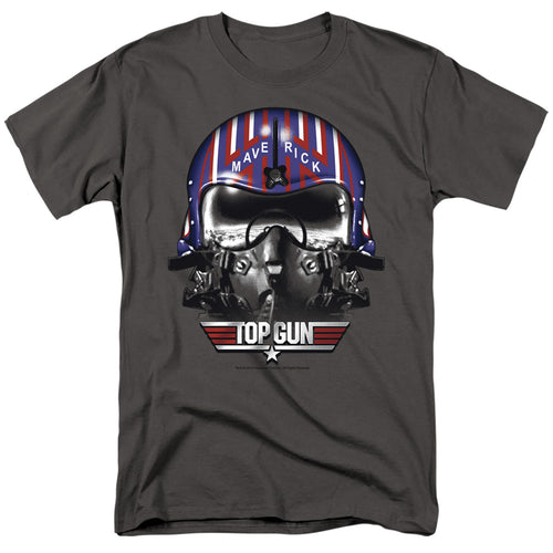 Top Gun - Maverick Helmet - Adult Unisex Short Sleeve T-Shirt - Gray
