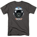 Top Gun - Iceman Helmet - Adult Unisex Short Sleeve T-Shirt - Gray