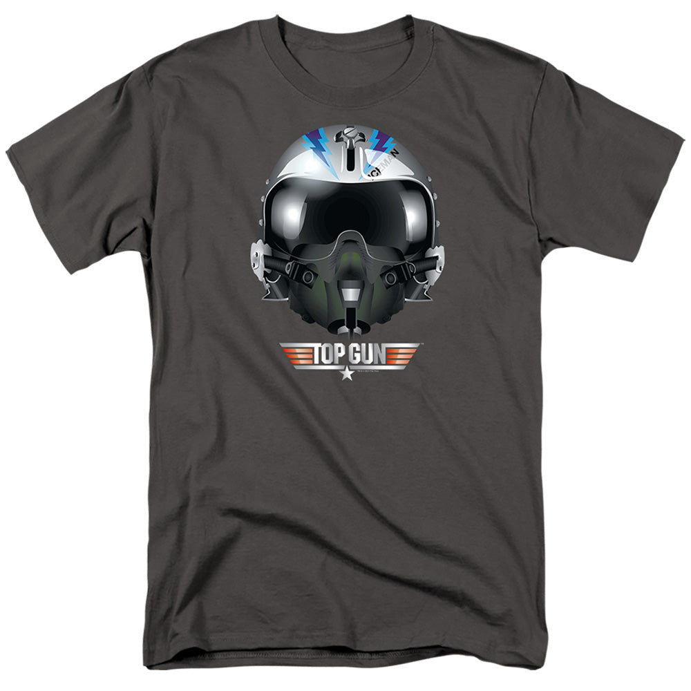 Top Gun - Iceman Helmet - Adult Unisex Short Sleeve T-Shirt - Gray