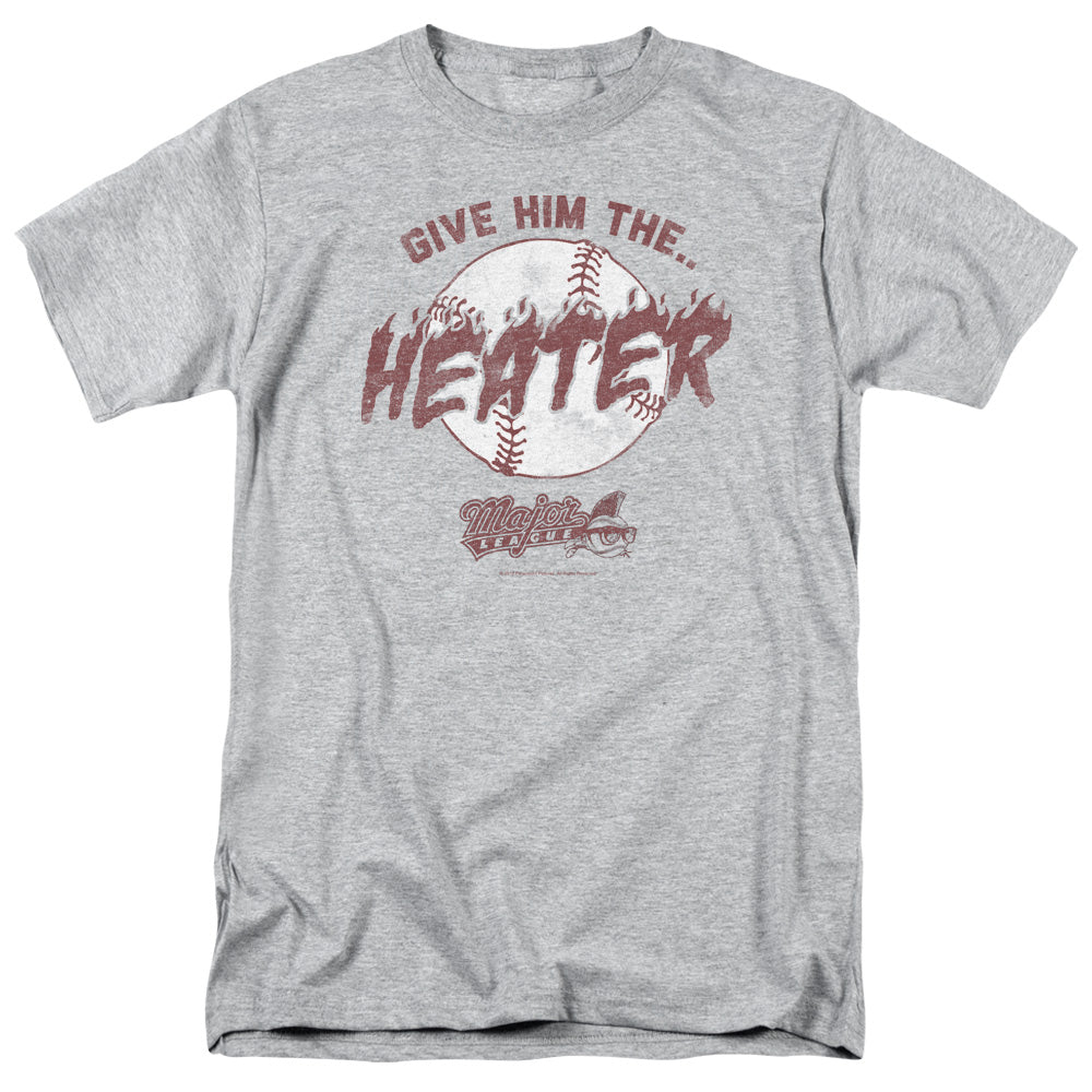 Major League - The Heater - Adult Unisex Short Sleeve T-Shirt - Gray