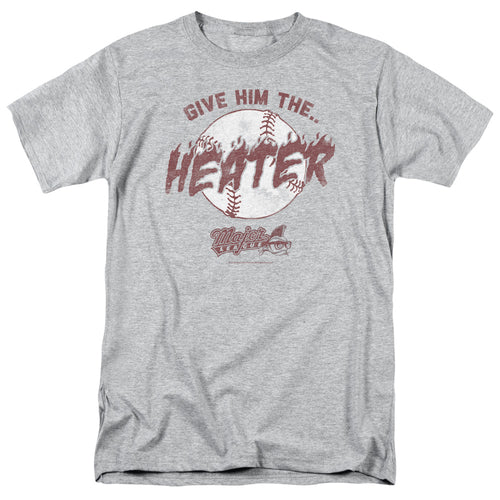 Major League - The Heater - Adult Unisex Short Sleeve T-Shirt - Gray