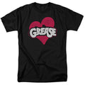 Grease - Heart - Adult Unisex Short Sleeve T-Shirt - Black