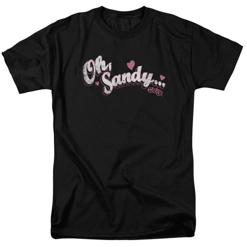 Grease - Oh Sandy - Adult Unisex Short Sleeve T-Shirt - Black