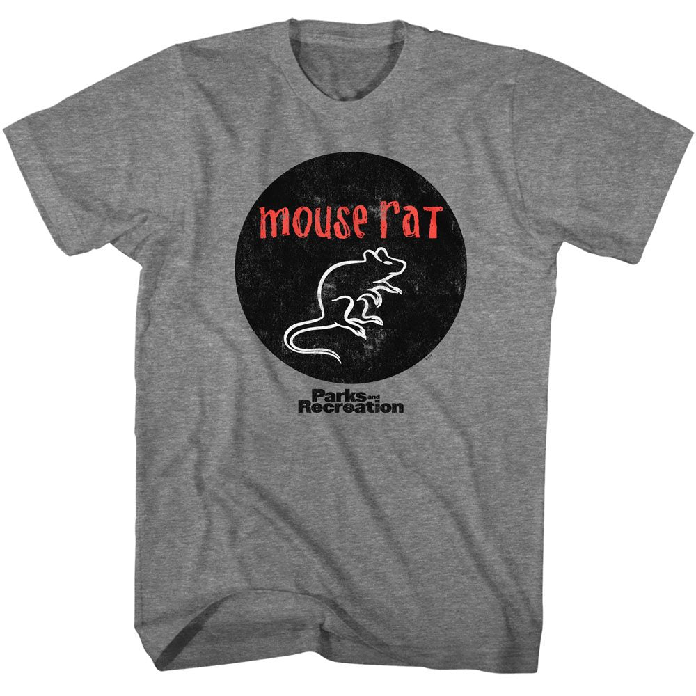Parks And Recreation - Mouse Rat Circle Logo - Officially Licensed Adult Short Sleeve T-Shirt