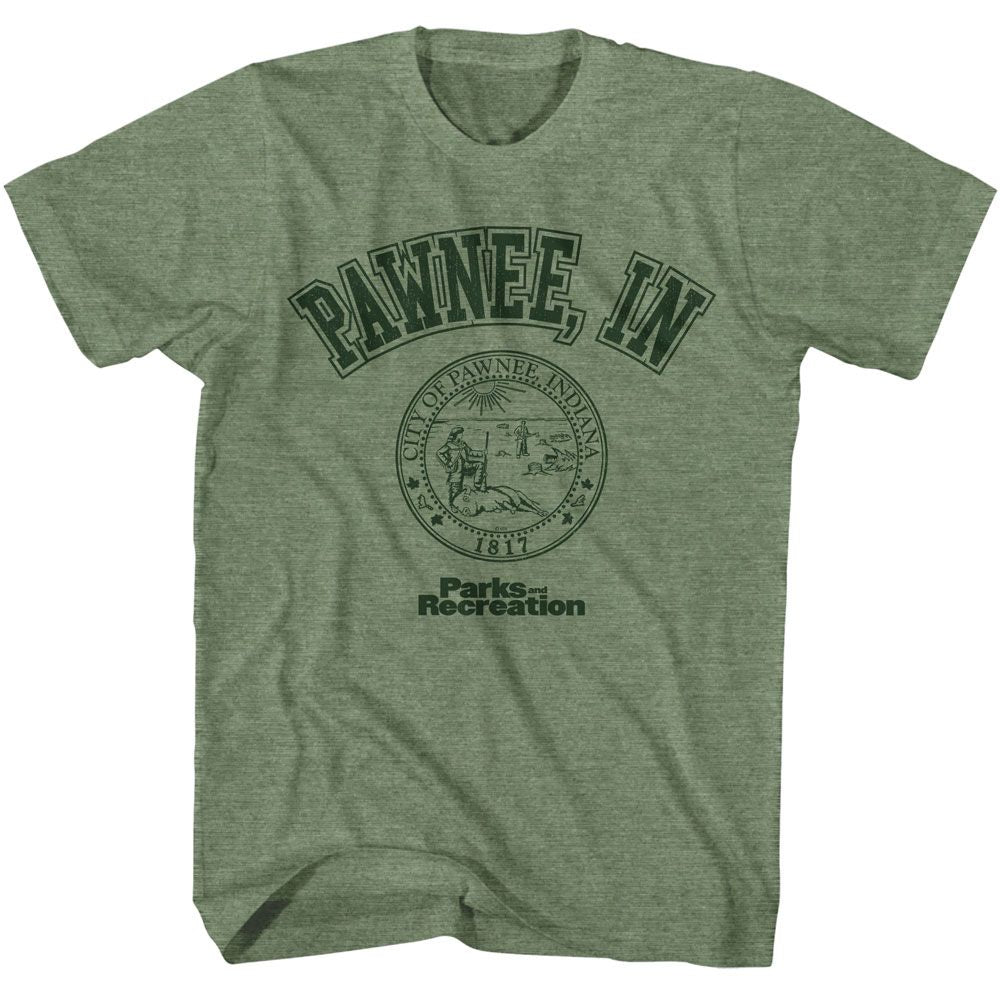 Parks And Recreation - Pawnee In - Officially Licensed Adult Short Sleeve T-Shirt