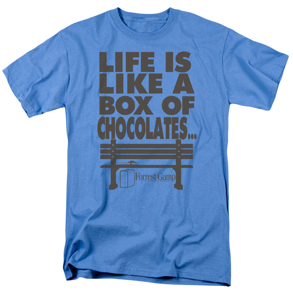 Forrest Gump - Life - Adult Unisex Short Sleeve T-Shirt - Blue