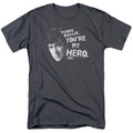Ferris Bueller's Day Off - My Hero - Adult Unisex Short Sleeve T-Shirt - Gray