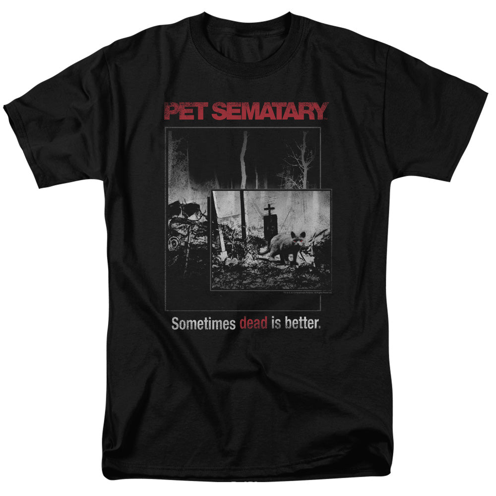 Pet Sematary - Cat Poster - Adult Unisex Short Sleeve T-Shirt - Black