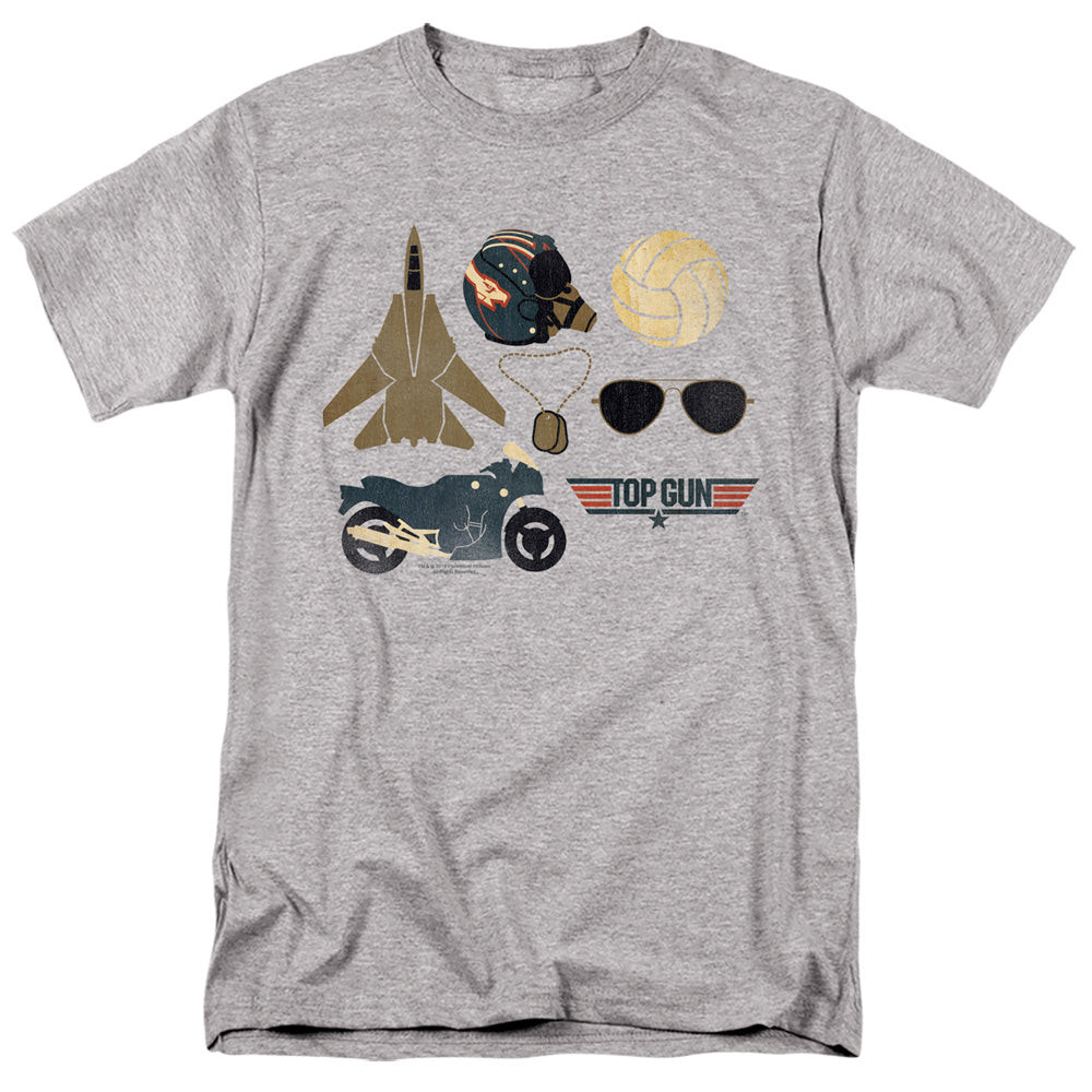 Top Gun - Items - Adult Unisex Short Sleeve T-Shirt - Gray