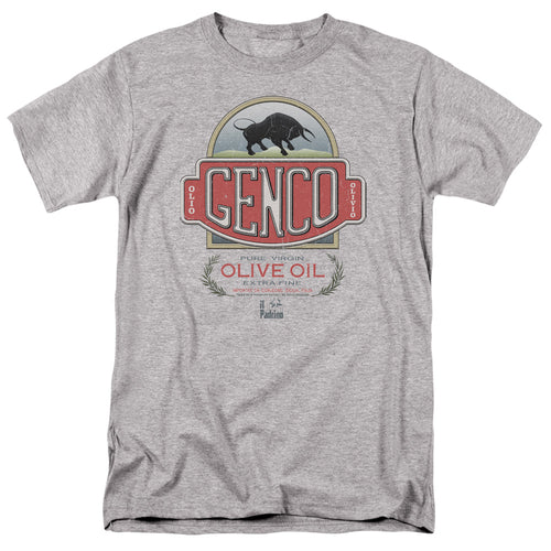 Godfather - Genco Olive Oil - Adult Unisex Short Sleeve T-Shirt - Gray
