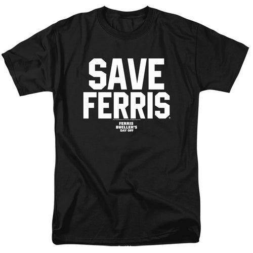 Ferris Bueller's Day Off - Save Ferris - Adult Unisex T-Shirt - Black