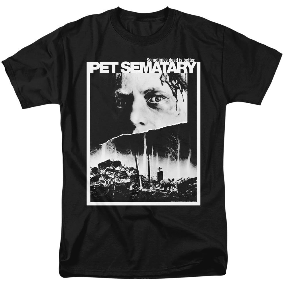 Pet Sematary - Poster Art - Adult Unisex Short Sleeve T-Shirt - Black