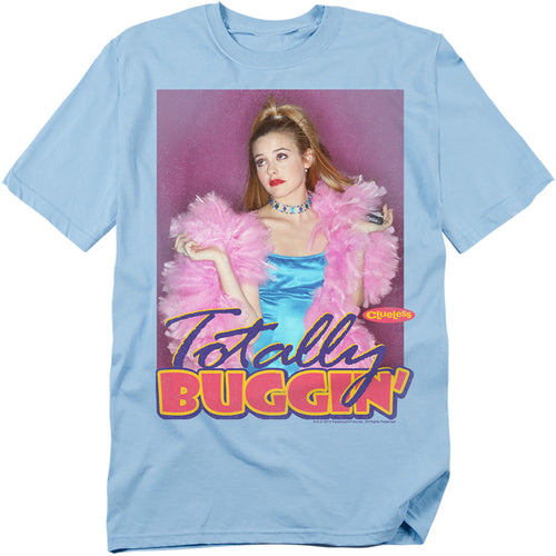 Clueless - Totally Buggin - Adult Unisex Short Sleeve T-Shirt - Blue