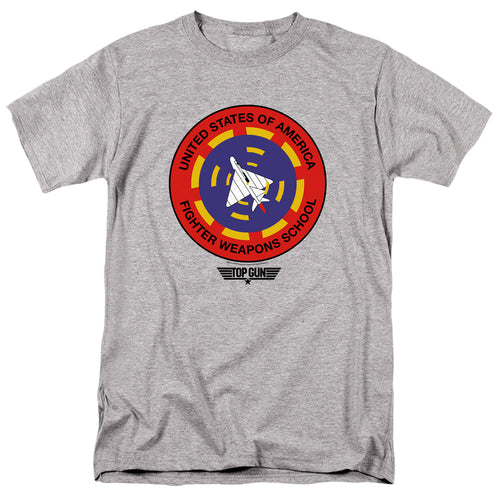 Top Gun - Fighter Weapons School - Adult Unisex Short Sleeve T-Shirt - Gray