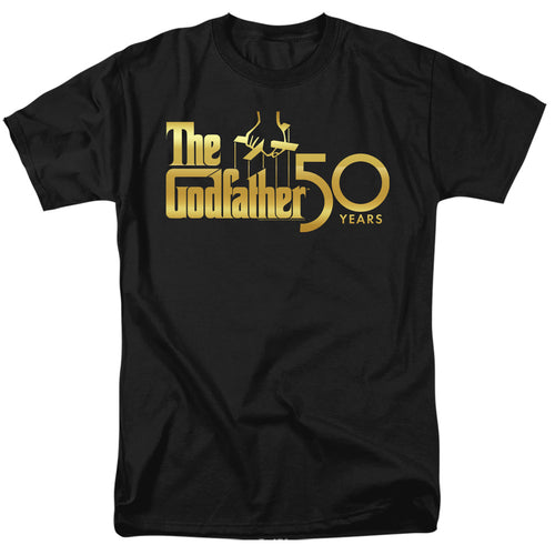 Godfather - Godfather 50th Logo - Adult Unisex Short Sleeve T-Shirt - Black