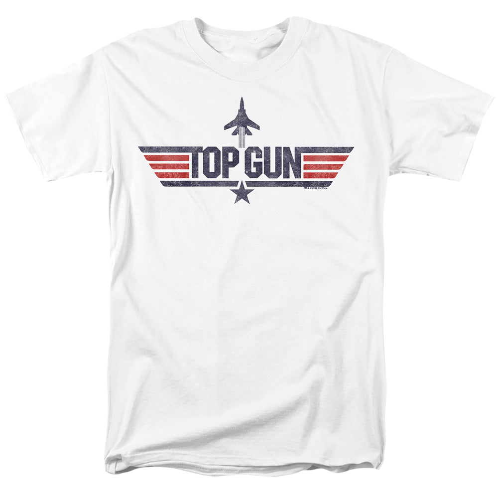 Top Gun - Logo White - Adult Unisex Short Sleeve T-Shirt - White