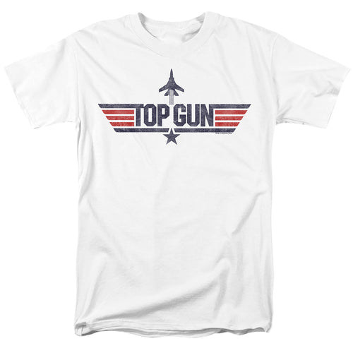 Top Gun - Logo White - Adult Unisex Short Sleeve T-Shirt - White