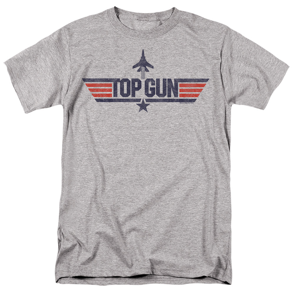 Top Gun - Logo Grey - Adult Unisex Short Sleeve T-Shirt - Gray