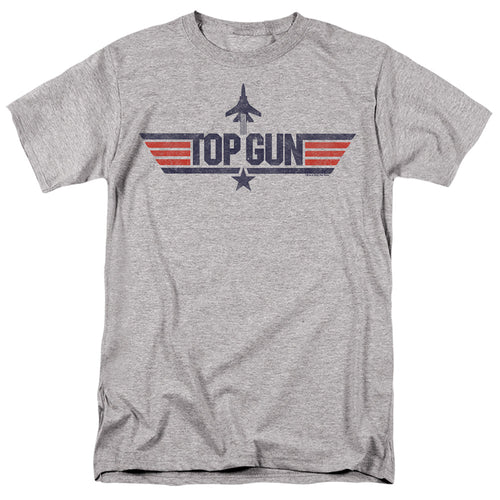 Top Gun - Logo Grey - Adult Unisex Short Sleeve T-Shirt - Gray