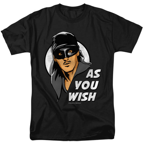 Princess Bride - As You Wish - Adult Unisex Short Sleeve T-Shirt - Black