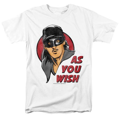 Princess Bride - As You Wish - Adult Unisex Short Sleeve T-Shirt - White