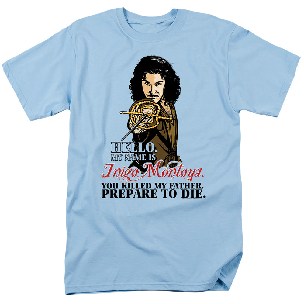 Princess Bride - Hello - Adult Unisex Short Sleeve T-Shirt - Blue