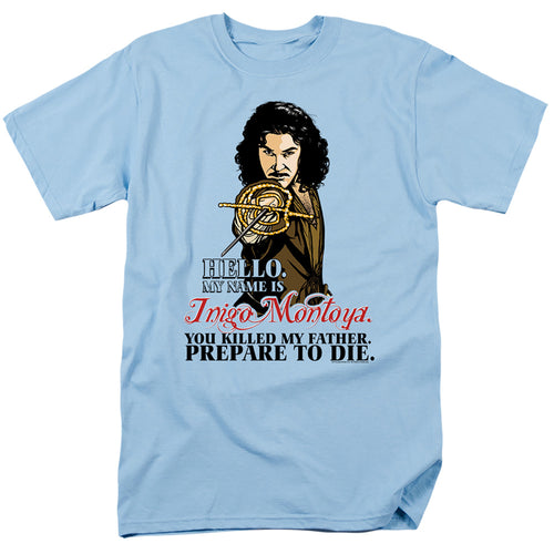 Princess Bride - Hello - Adult Unisex Short Sleeve T-Shirt - Blue