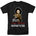 Princess Bride - Hello - Adult Unisex Short Sleeve T-Shirt - Black