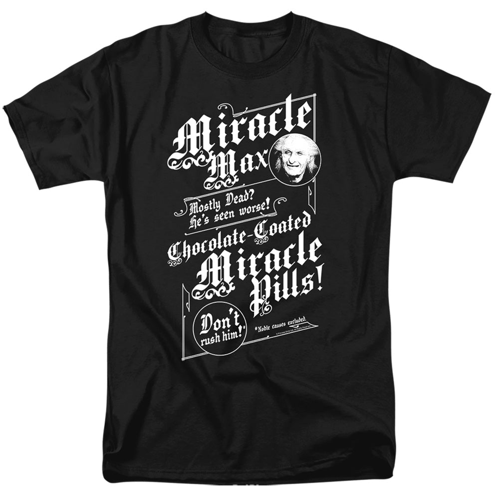 Princess Bride - Miracle Max - Adult Unisex Short Sleeve T-Shirt - Black
