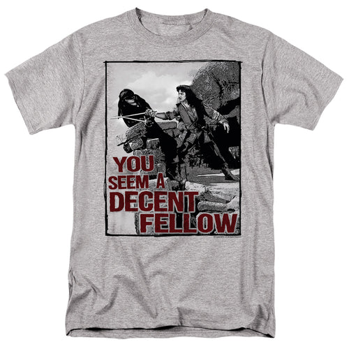Princess Bride - Fellow - Adult Unisex Short Sleeve T-Shirt - Gray