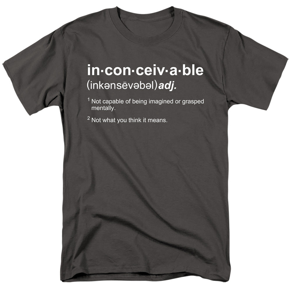 Princess Bride - Definition - Adult Unisex Short Sleeve T-Shirt - Gray