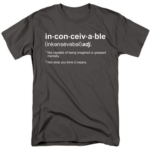 Princess Bride - Definition - Adult Unisex Short Sleeve T-Shirt - Gray