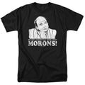 Princess Bride - Morons - Adult Unisex Short Sleeve T-Shirt - Black