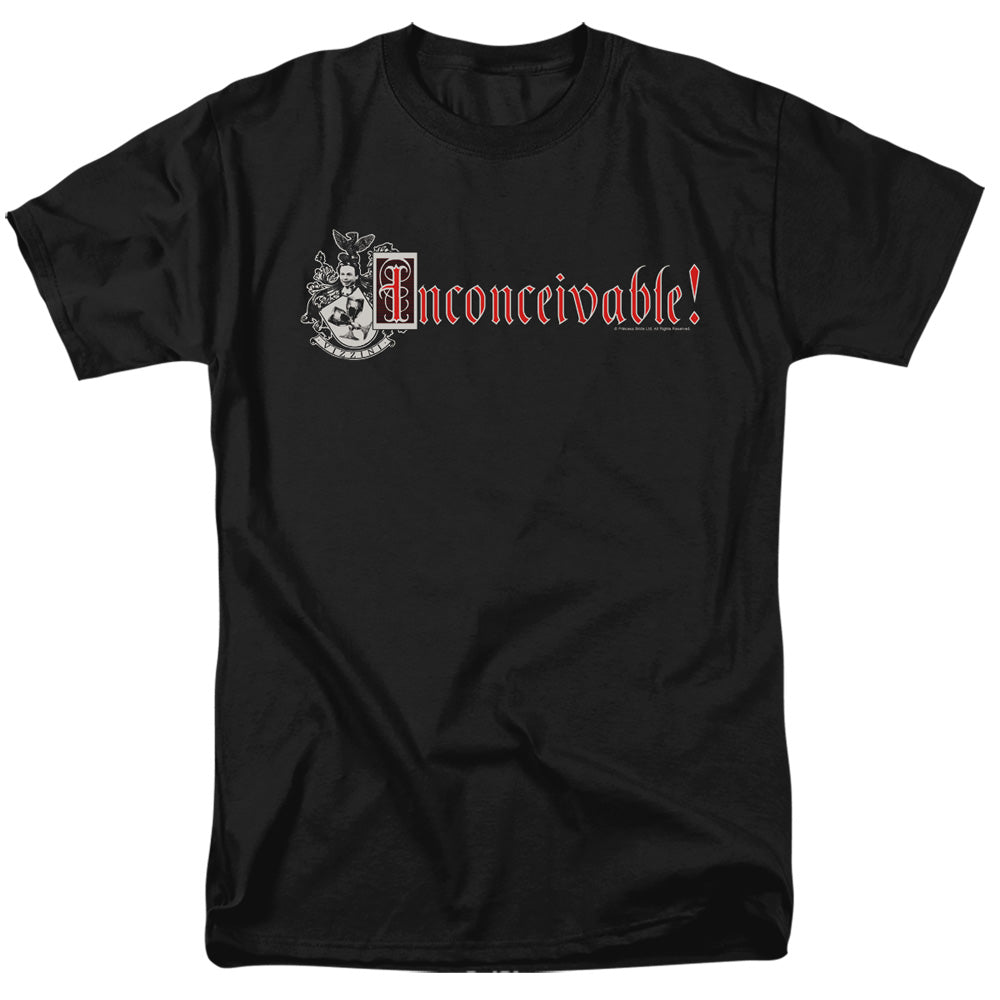 Princess Bride - Vizzini Crest - Adult Unisex Short Sleeve T-Shirt - Black