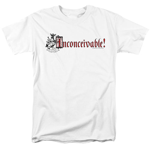 Princess Bride - Vizzini Crest - Adult Unisex Short Sleeve T-Shirt - White