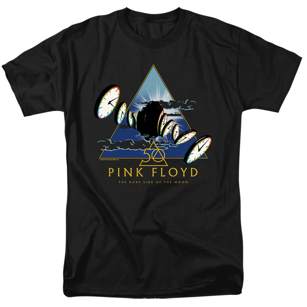 Pink Floyd - Clocks - Adult Unisex Short Sleeve T-Shirt - Black