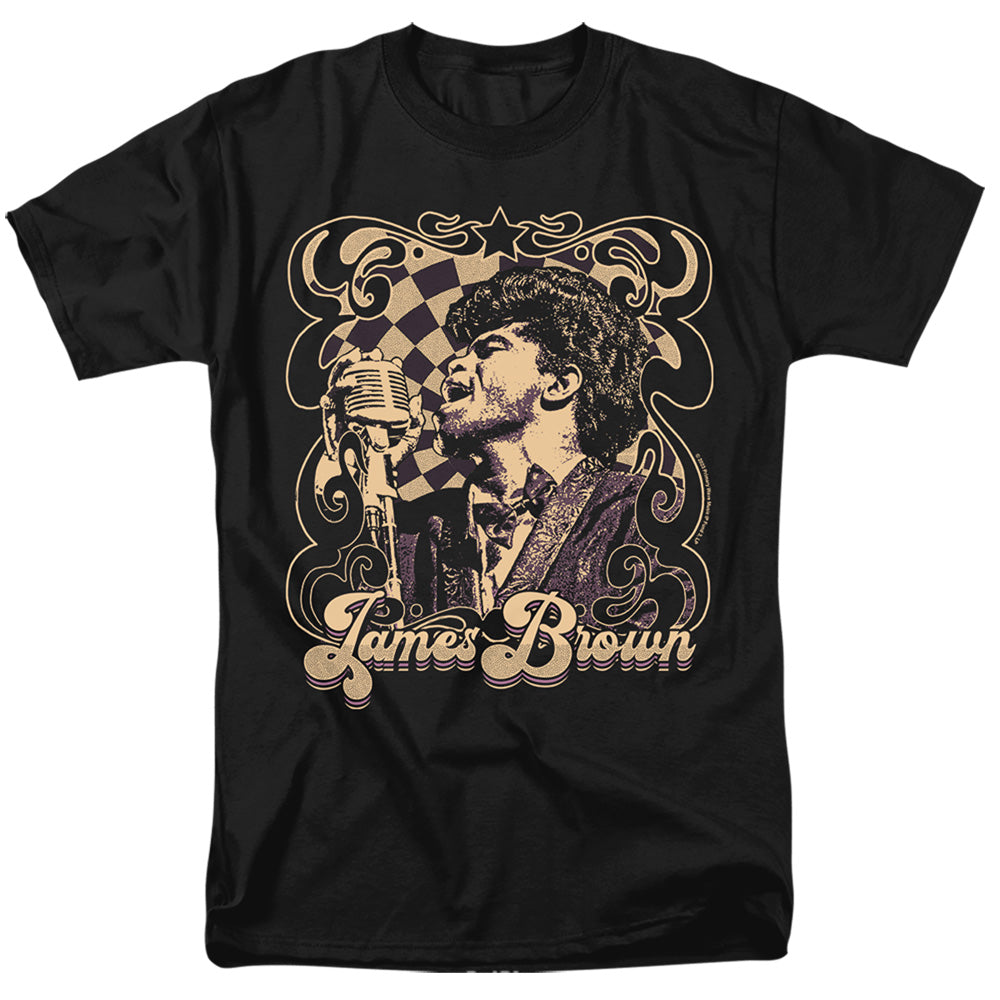 James Brown - Funky Poster - Adult Unisex Short Sleeve T-Shirt - Gray