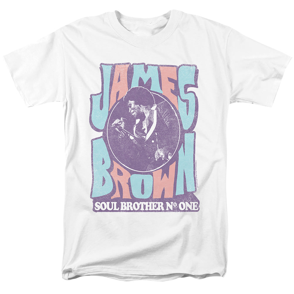 James Brown - Soul Brother Number One - Adult Unisex T-Shirt - White