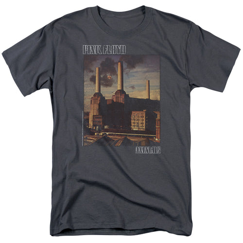 Pink Floyd - Faded Animals - Adult Unisex Short Sleeve T-Shirt - Gray