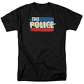 The Police - Three Stripes Logo - Adult Unisex Short Sleeve T-Shirt - Black