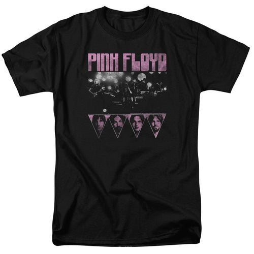Pink Floyd - Pink Four - Adult Unisex Short Sleeve T-Shirt - Black