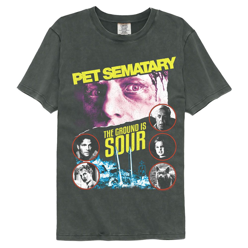 Pet Sematary - Sour - American Classics - Solid Gray Adult Short Sleeve Comfort Color T-Shirt