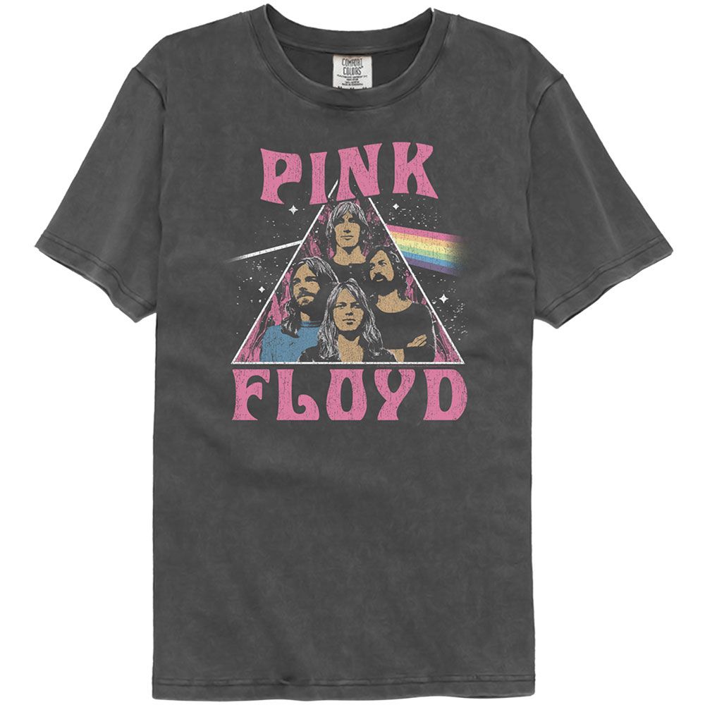 Pink Floyd In Space Officially Licensed Adult Short Sleeve Washed Black T-Shirt