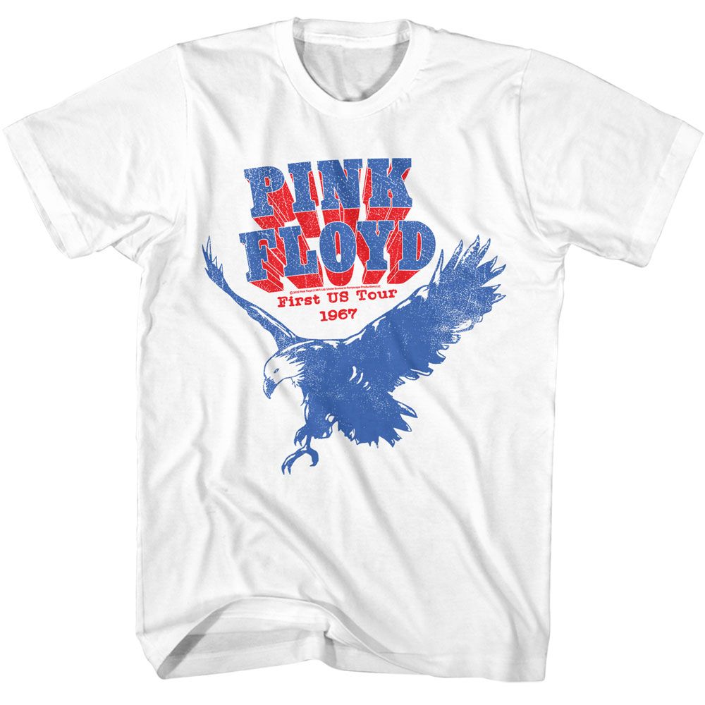 Pink Floyd - America Tour - American Classics - Solid White Adult Short Sleeve T-Shirt